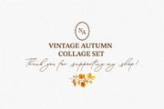 Vintage Autumn Collage Clipart Set, an Object Graphic by NatalieArtShop (Thumbnail 12 of 12)