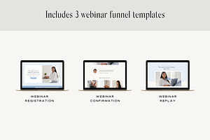 Kajabi Template Webinar Bundle