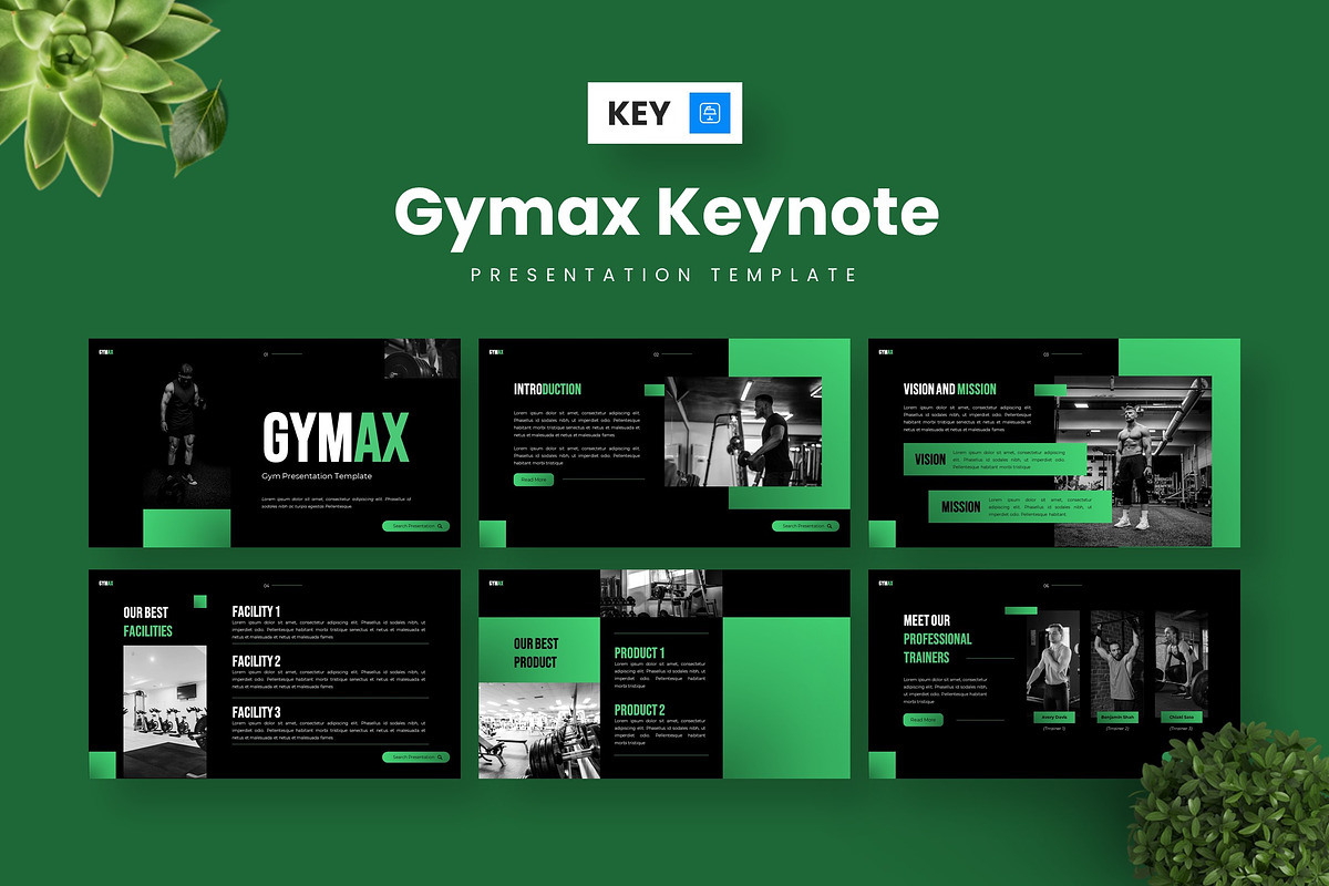 Gymax - Keynote Templates, a Presentation Template by Deepslide Studio (Photo 4 of 6)