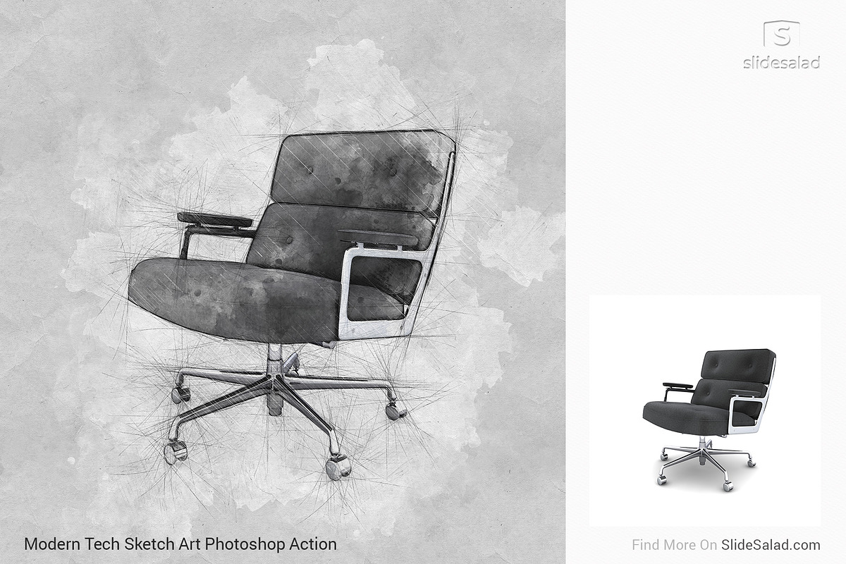 Tech Sketch Art Photoshop Action, an Action Add-On by SlideSalad (Photo 23 of 49)