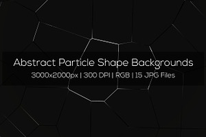 Abstract Particle Shape Backgrounds