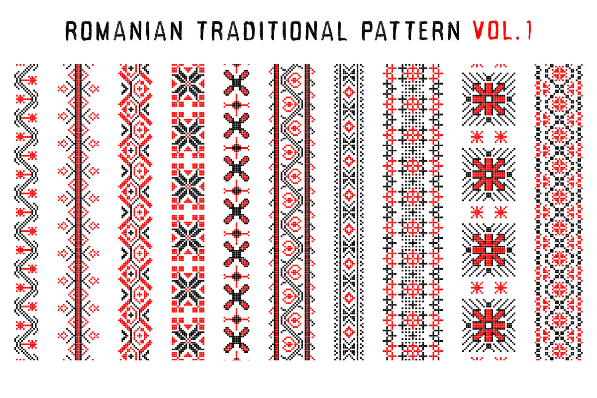 Romanian Folk Pattern Collection, an Object Graphic by Shyeno (Photo 2 of 19)