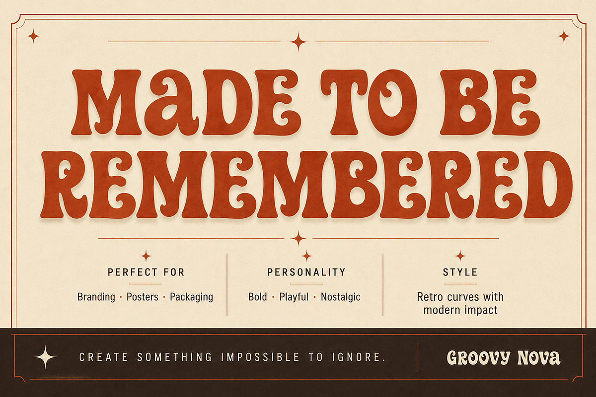 Groovy Nova, a Slab Serif Font by Wow Magic (Photo 2 of 5)