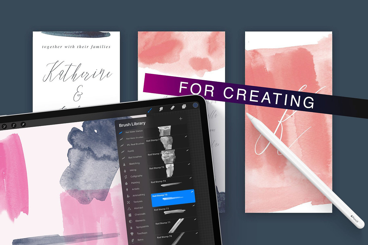Procreate 5 Watercolor Brush Bundle, a Brush Add-On by RadekBroz (Photo 7 of 9)