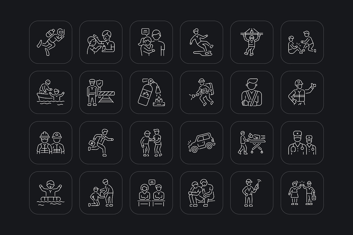 Animated Help and Emergency Icons, an Outline Icon by Prosymbols (Photo 3 of 4)