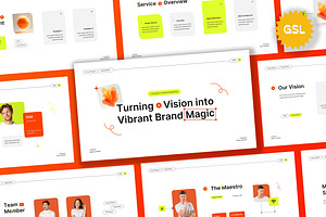 Green Annual Report Google Slide, a Presentation Template by Aiyari Graphic