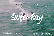 Surfer bay brush font, a Script Font by zansari foundry (Thumbnail 1 of 5)