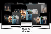 4K OLED TV Mockup, a Product Mockup by Design by Mirko (Thumbnail 1 of 8)