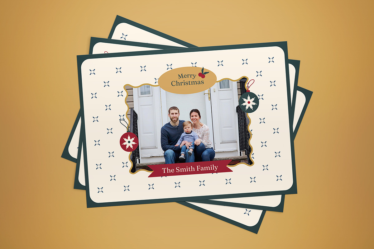 Christmas Greeting Card, a Card Template by graphicook (Photo 1 of 3)