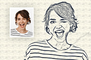 Line Art Oil Painting Effect, an Action Add-On by DesignCave (Thumbnail 3 of 5)