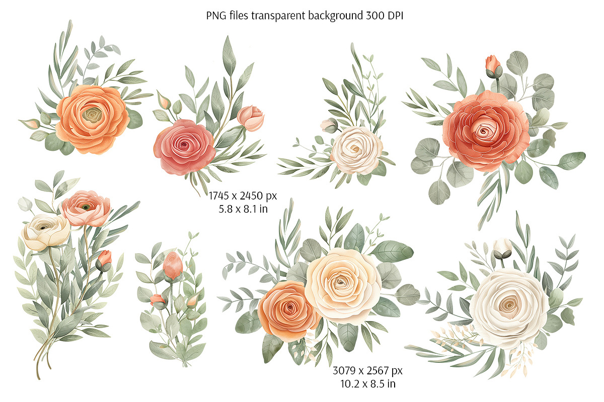 Everbloom Floral Collection, a Decorative Illustration by Anna Druzhkova (Photo 2 of 22)