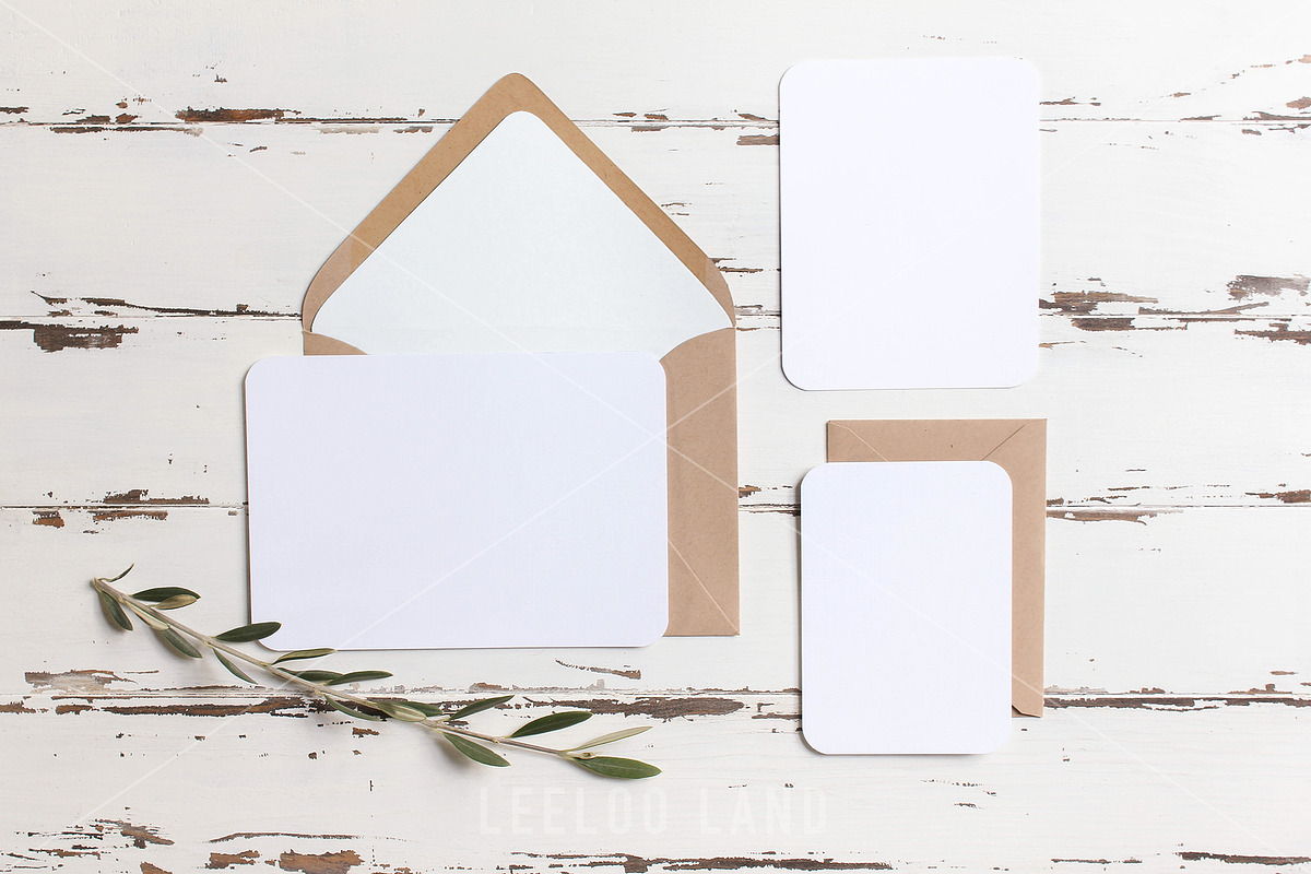 Rustic Wedding Suite Mockup Olive 2, a Print Template by ILLONA GRAPHICS (Photo 6 of 6)