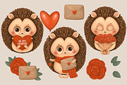 Valentine’s Day Hedgehog, an Illustration by designs.svkl (Thumbnail 2 of 4)