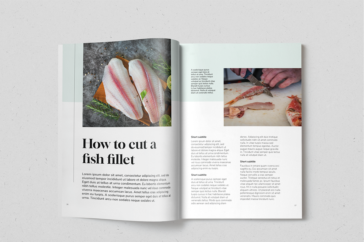 Fish&Seafood Recipe Book, a Magazine Template by SonaGeciova (Photo 9 of 17)