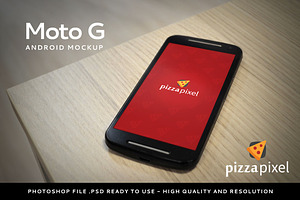 Mockup Moto G Easy Android Mockup