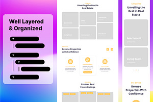 Real Estate Wireframe Website 03
