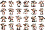 Whimsical Lamb with Easter Eggs Clip, an Illustration by Sublimation Artist (Thumbnail 2 of 6)