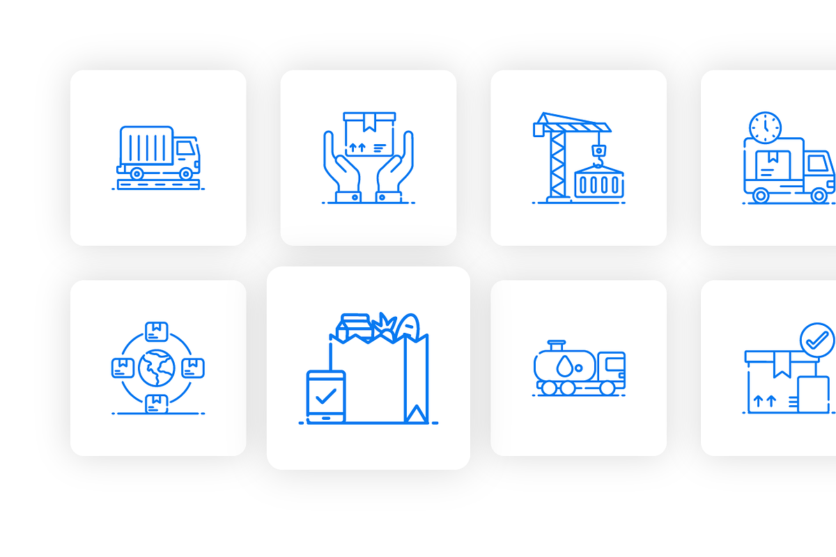 Logistics and Shipping Icons, a Duotone Icon by Brickclay (Photo 7 of 7)