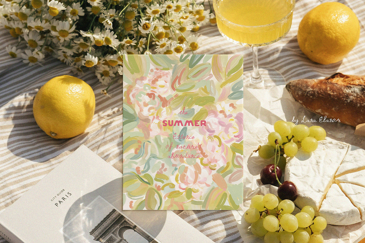 Hand-Painted Summer Backgrounds, a Background Graphic by Lana Elanor (Photo 8 of 15)