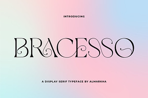 Bracesso - Stylish Display Serif