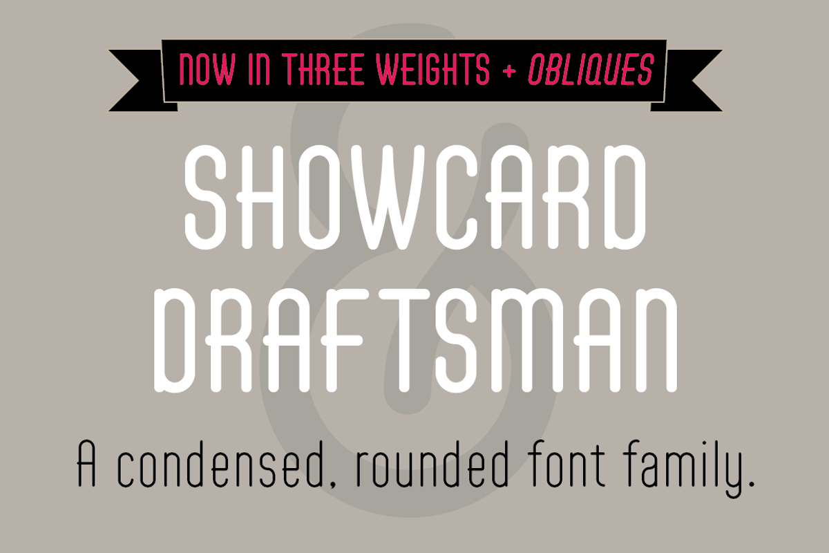 Showcard Draftsman Family