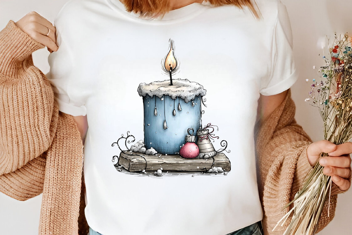Whimsical Icy Blue Christmas Clipart, an Illustration by Canvas Craft (Photo 5 of 7)
