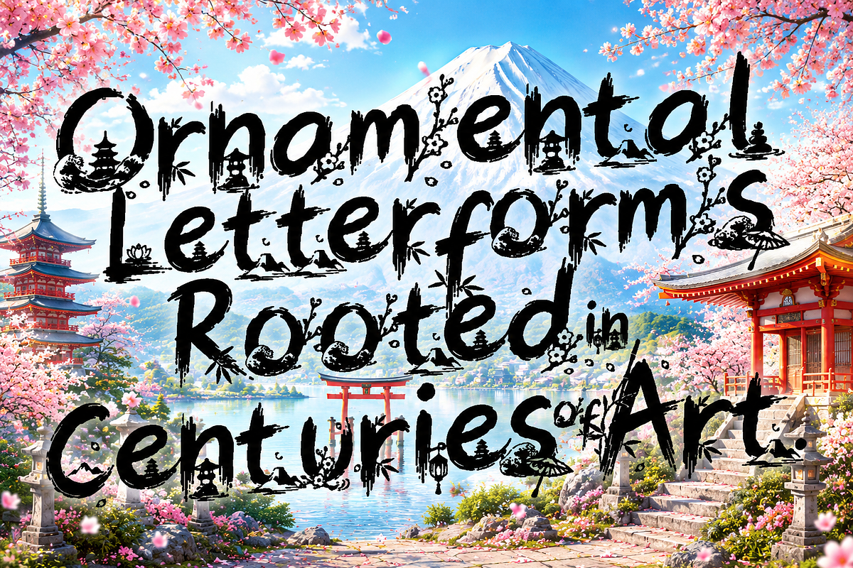SumiBlossom - Japanese Art Font, a Script Font by HypeWorksCo (Photo 9 of 13)