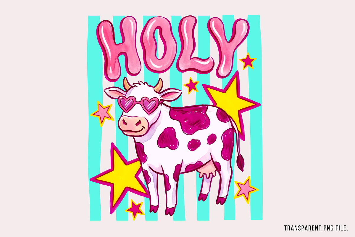 Holy Cow PNG, Trending PNG, Cow PNG, an Object Illustration by Clipart Bloom (Photo 3 of 3)