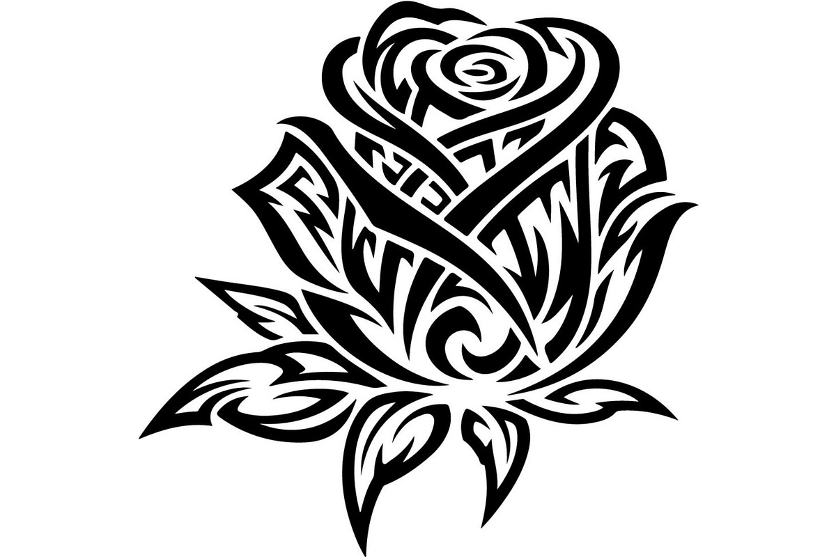 Flaming Rose Floral Ornament Vector, a Decorative Illustration by Designer_Momina (Photo 20 of 21)