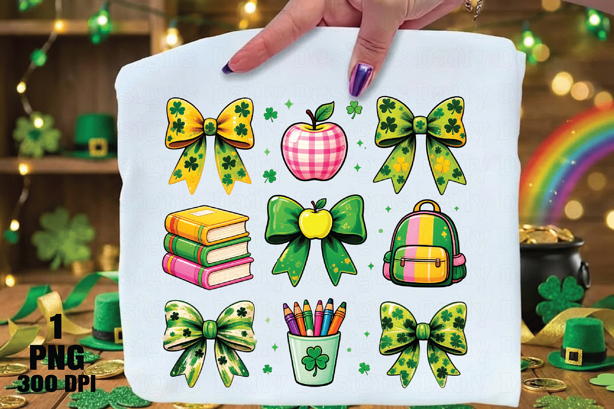 Coquette Patrick's Day Teacher Png, an Illustration by Daily.Designs (Photo 1 of 5)