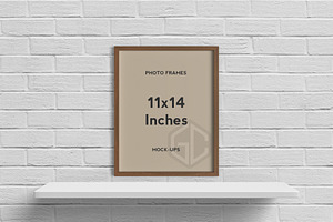 11x14 Inches Photo Frames Mockups