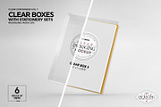 Clear Box Set Packaging Mockup, a Cups & Container Mockup by INCDesign (Thumbnail 13 of 21)