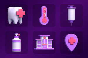 Medical 3D Icon Pack