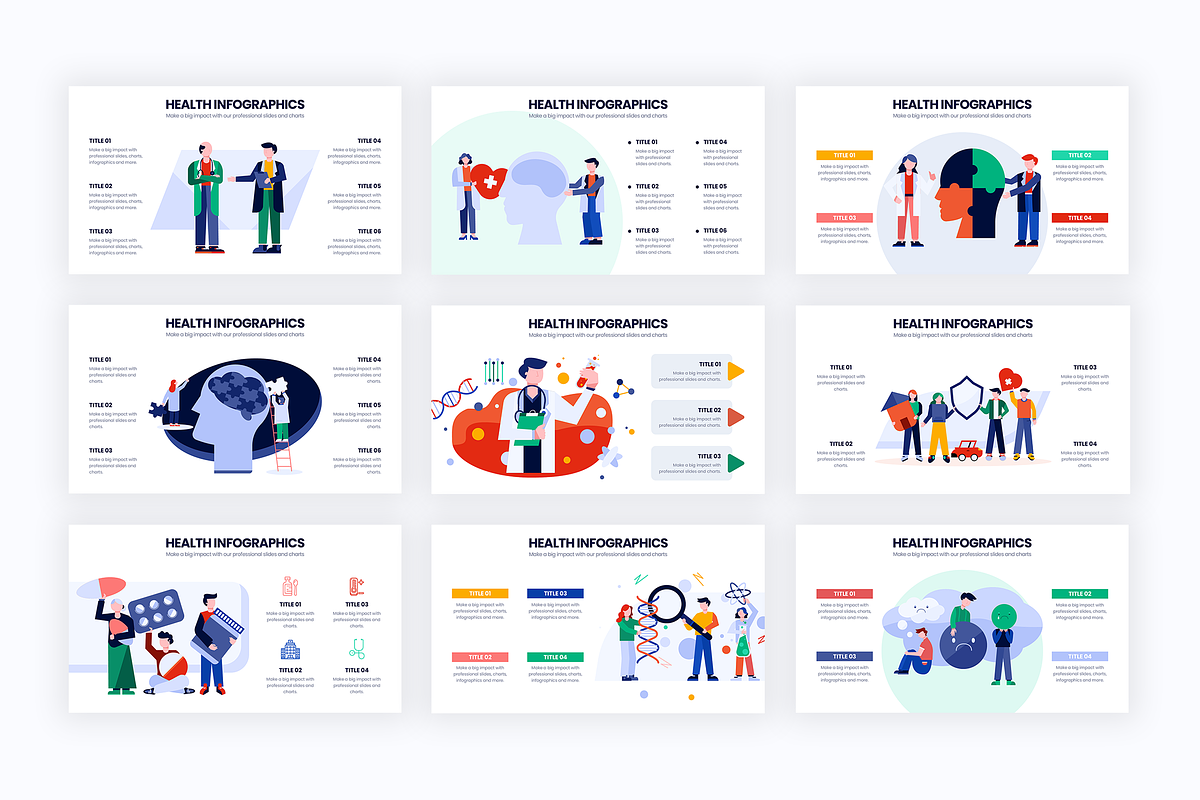 Health Infographics, a Presentation Template by Slidesmash