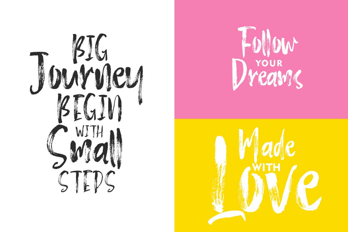 Hello Kindess Brush Font, a Handwritten Font by Lucky Type (Photo 7 of 7)