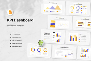 KPI Dashboard Google Slides, a Presentation Template by Antstheme