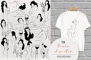 Woman line art, a Person Illustration by Tatiana Davidova (Thumbnail 3 of 6)