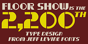 Floor Show JNL, a Serif Font by Jeff Levine Fonts (Thumbnail 2 of 6)