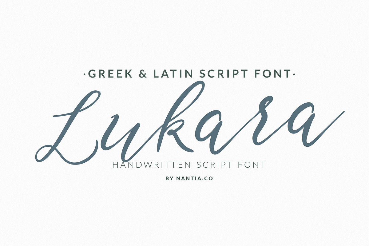 Greek Font Lukara Pro Script
