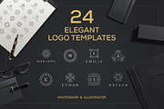 24 Elegant Logo Templates, a Branding & Logo Template by Sarten (Thumbnail 1 of 7)
