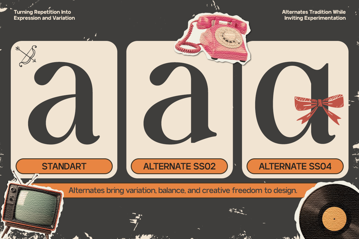 GC Rain Founds - Elegant Retro Serif, a Serif Font by Glyphonic (Photo 13 of 15)