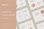Modern Canva Logo Template Kit, a Branding & Logo Template by Forth and Wild (Thumbnail 1 of 7)
