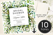 Watercolor Greenery Leaves 77PNG kit, an Illustration by KarinkaBU (Thumbnail 8 of 10)