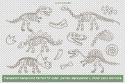 Dinosaur Days Clipart and Patterns, a Pattern Graphic by Drafts n Doodles (Thumbnail 9 of 20)