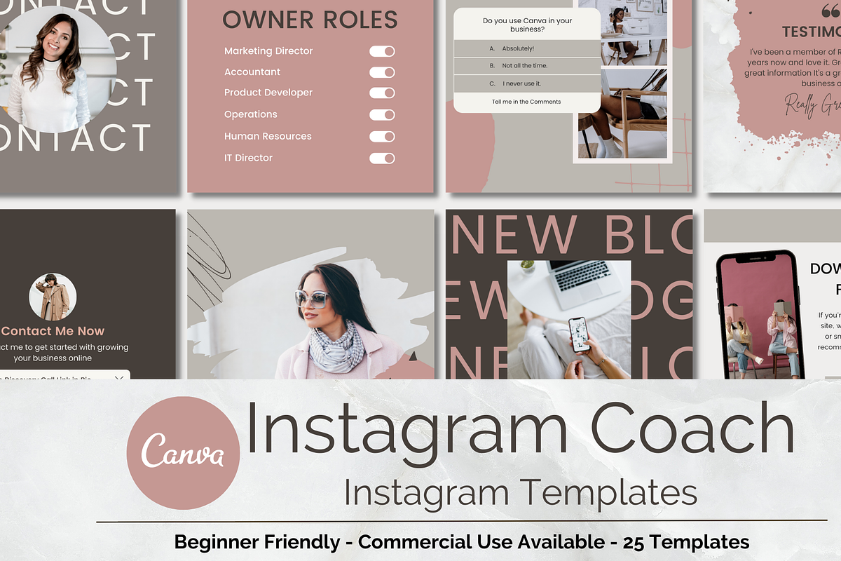 Instagram Templates for Coaches, a Social Media Template by Social Assumptions (Photo 1 of 7)
