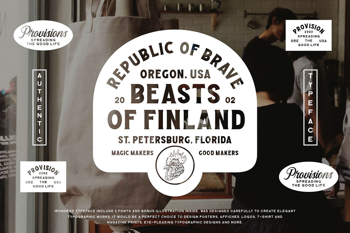 Ironhead Font Collection preview 5