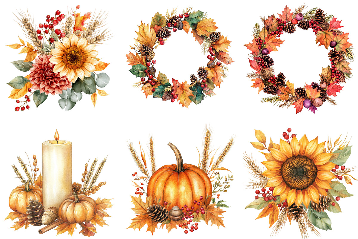 Autumn Collection Sublimation, a Seasonal Illustration by CitraGraphics (Photo 6 of 6)