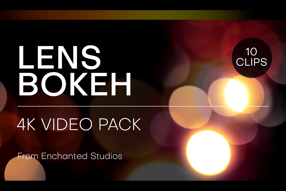 Lens Bokeh Video Overlay Loops, a Background Graphic by Enchanted Studios (Photo 1 of 5)