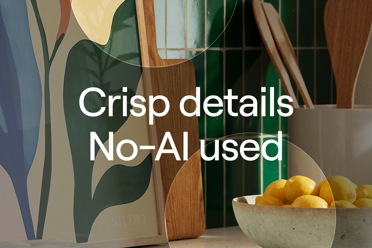 Kitchen Frame Mockup Set, a Household Mockup by Ombra Studio (Photo 5 of 9)