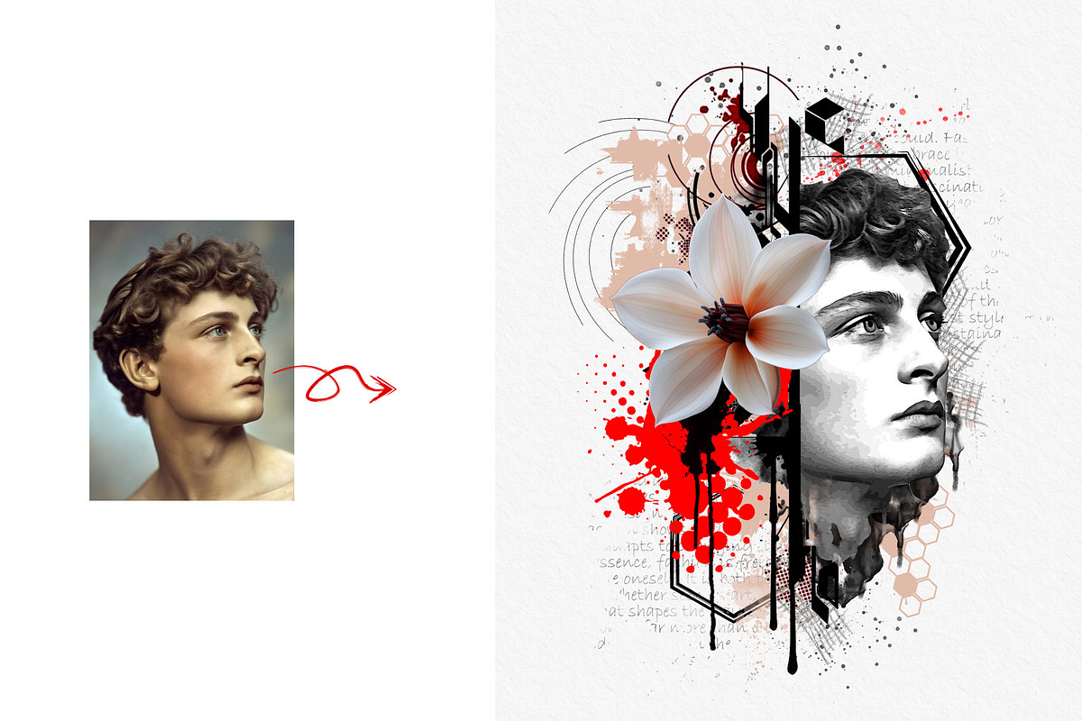 Artistic Watercolor Tattoo Art, an Action Add-On by MRI STUDIO (Photo 6 of 28)